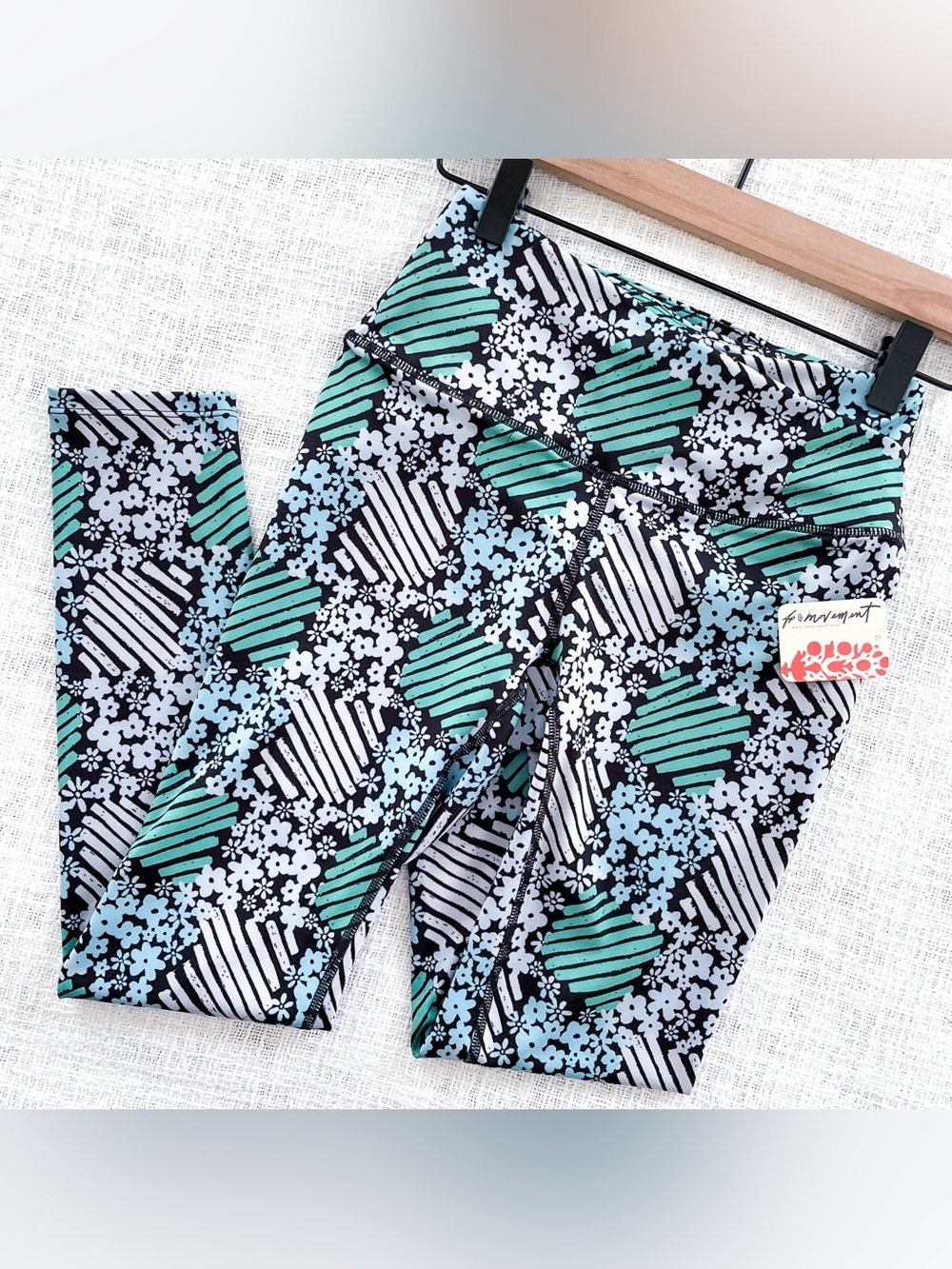 Free People floral leggings.